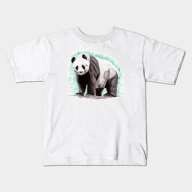 Panda Kids T-Shirt by lucafon18